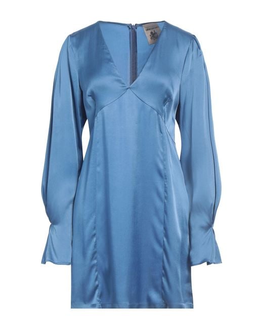 Semicouture Blue Mini Dress