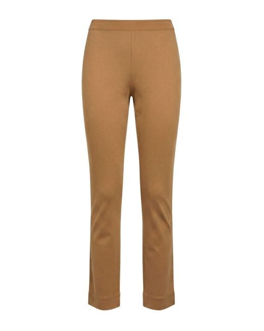 Liviana Conti Natural Camel Pants Viscose, Polyamide, Elastane