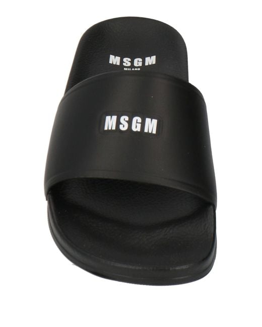 MSGM Black Sandals
