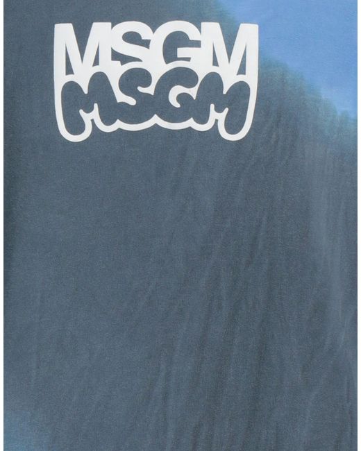 MSGM Blue Sweatshirt for men
