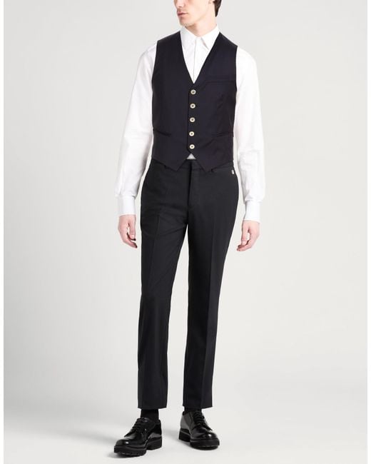 Eleventy Blue Tailored Vests for men