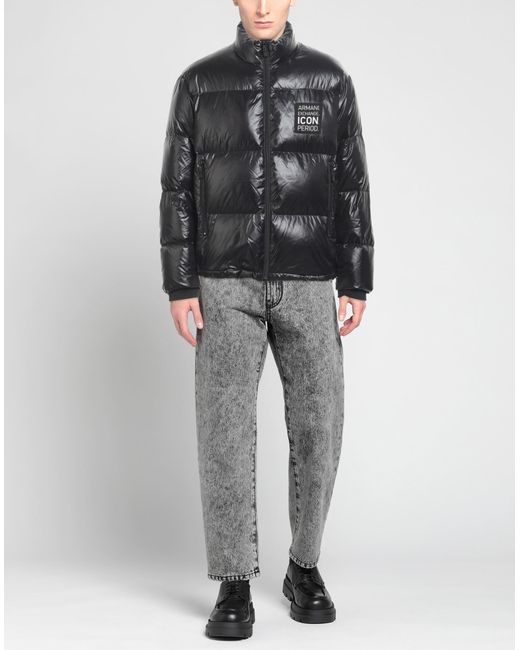 ARMANI EXCHANGE Black Puffer for men
