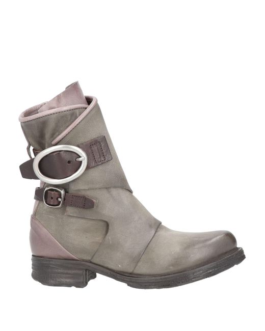 A.s.98 Gray Ankle Boots