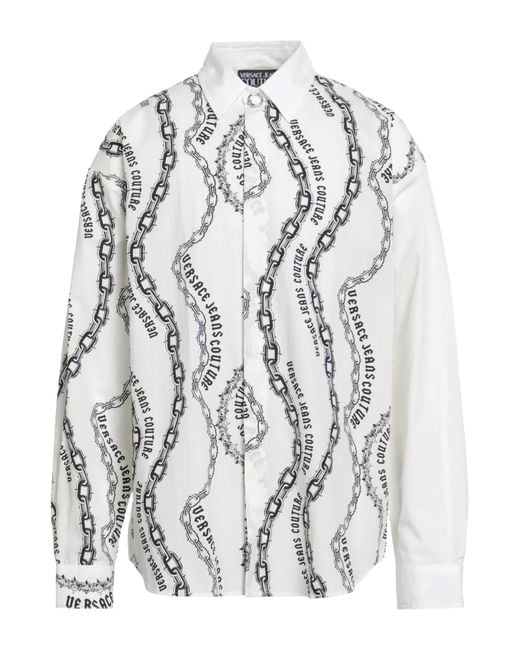 Versace Jeans Couture White Shirt Cotton for men