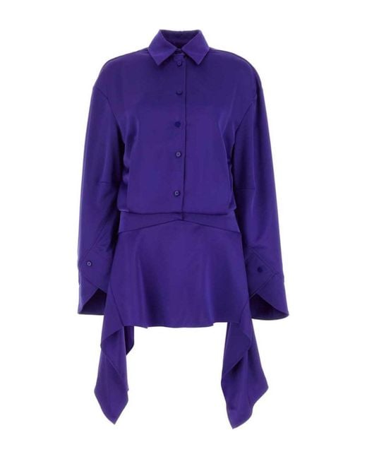 The Attico Purple Mini-Kleid