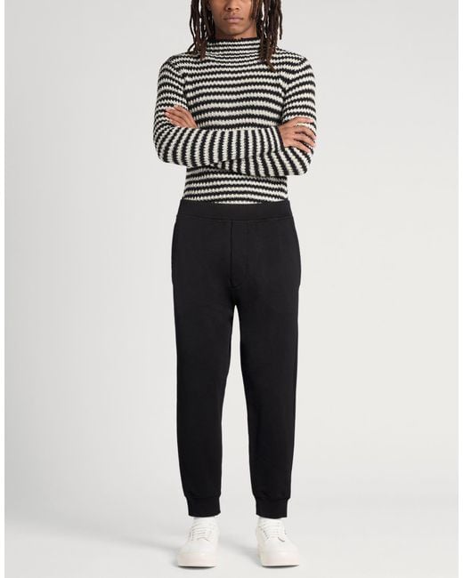 DSquared² Black Pants Cotton, Elastane for men