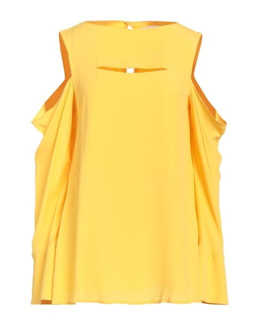 Erika Cavallini Semi Couture Yellow Top