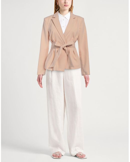 Patrizia Pepe Pink Blush Blazer Polyester, Elastane