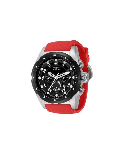 Reloj de pulsera INVICTA WATCH de hombre de color Red