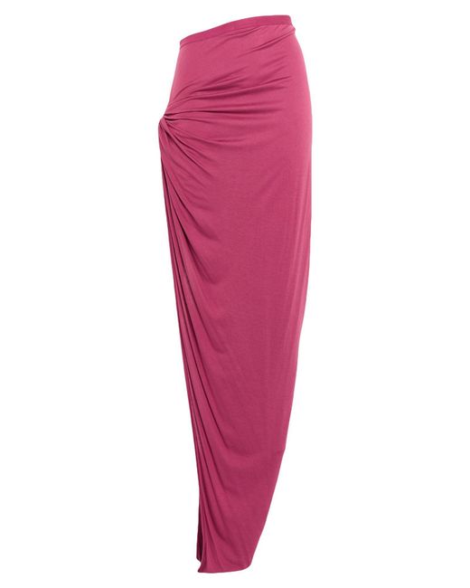 Rick Owens Red Maxi Skirt