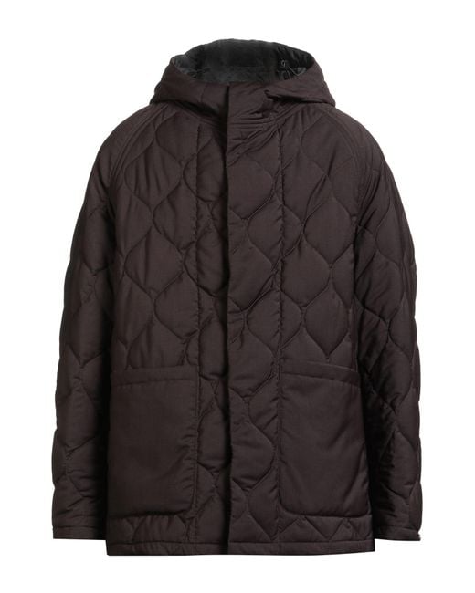 Hevò Black Dark Puffer Virgin Wool for men