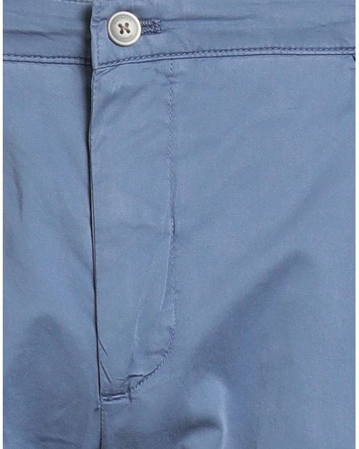 Hackett Blue Pants Lyocell, Cotton, Elastane for men