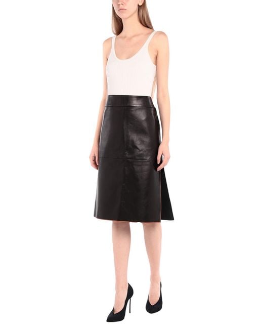 Tod's Gray Midi Skirt