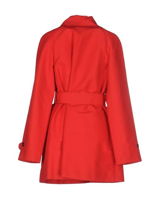 Dolce & Gabbana Red Overcoats & Trench Coats