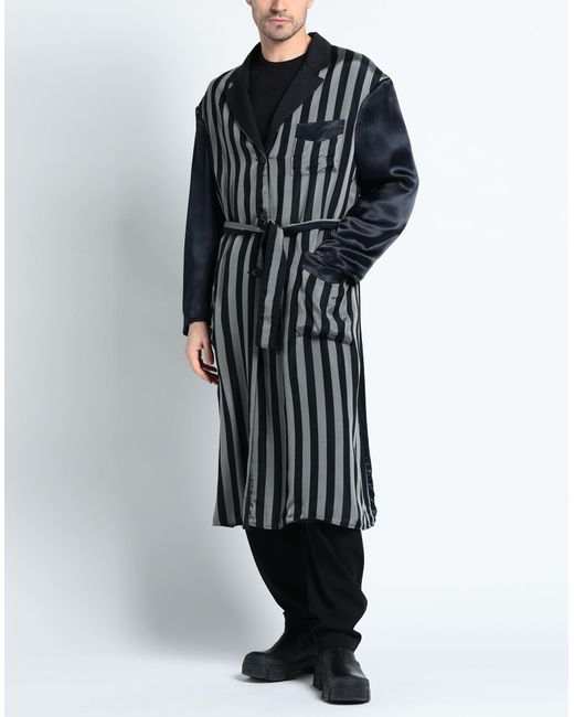 Maison Margiela Black Overcoat & Trench Coat for men