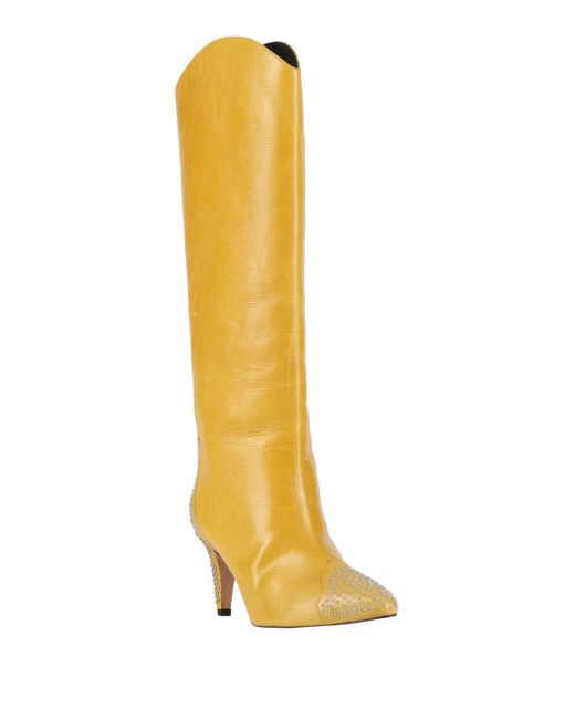 Isabel Marant Yellow Marigold Boot Calfskin