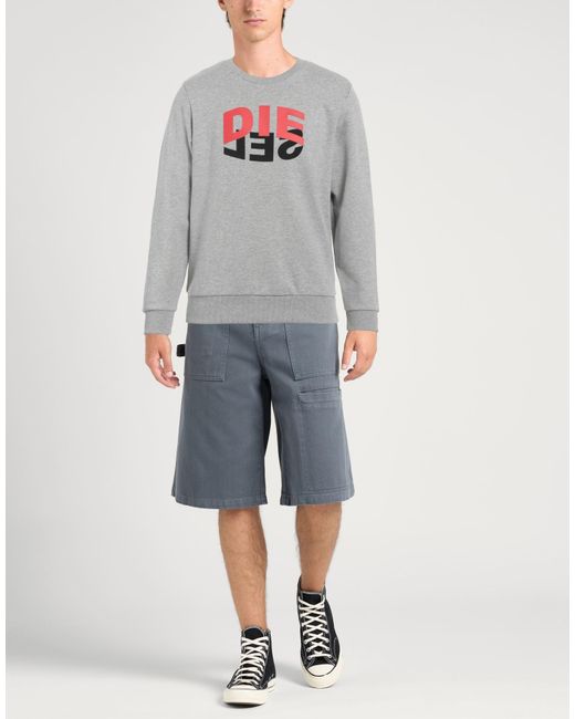 DIESEL Gray Sweatshirt for men