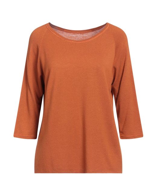 Majestic Filatures Orange Sweater Cashmere