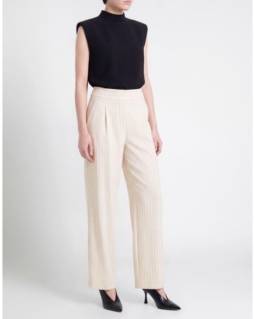 Imperial White Ivory Pants Polyester, Elastane