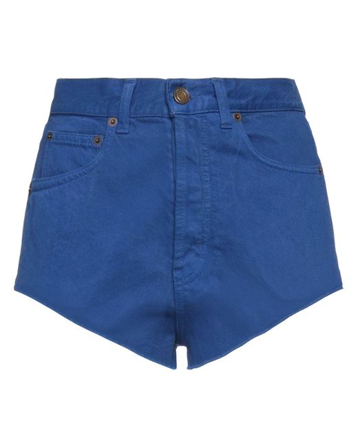 Saint Laurent Blue Denim Shorts
