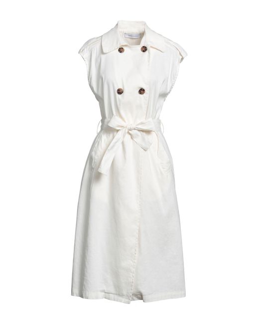 EMMA & GAIA White Midi Dress
