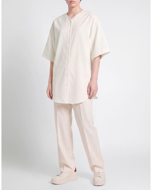 8pm White Shirt Polyester, Viscose, Elastane