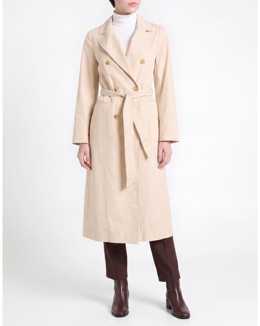 Twinset Natural Overcoat & Trench Coat