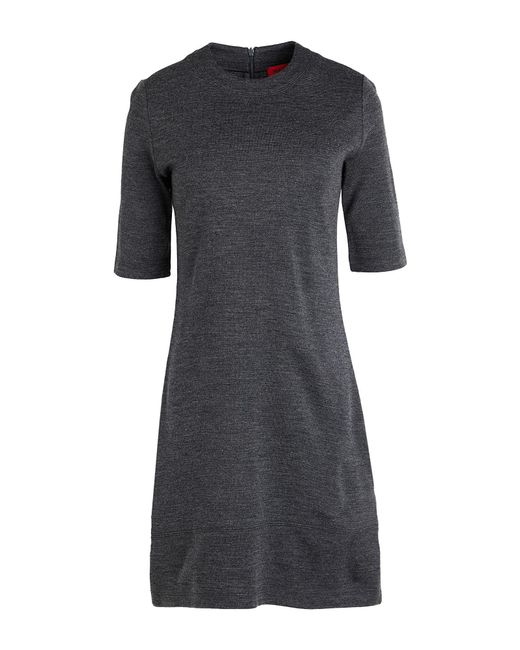 MAX&Co. Black Felicia Mini Dress Acrylic, Wool