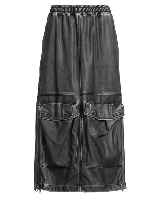 DIESEL Gray Midi Skirt