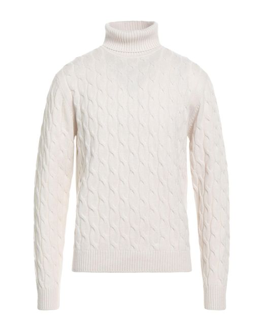 Luigi Borrelli Napoli Rollkragenpullover in White für Herren