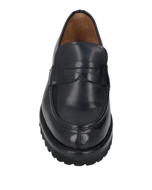 Testoni Black Midnight Loafers Leather for men