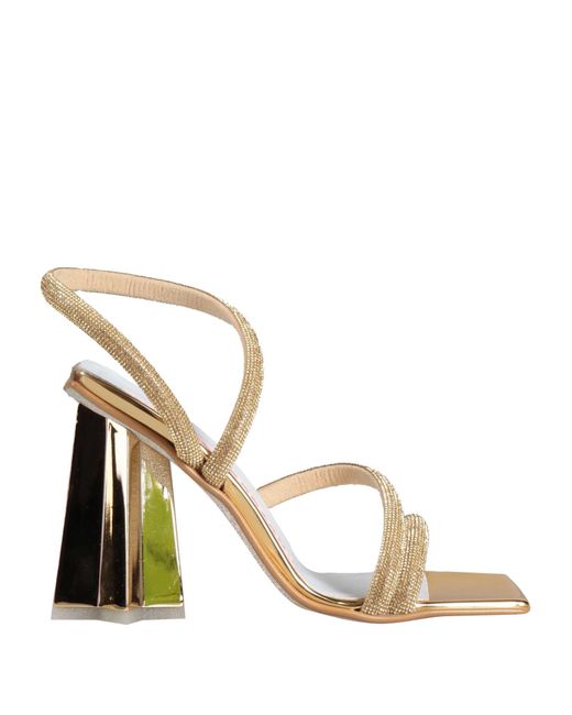 Chiara Ferragni Metallic Sandals
