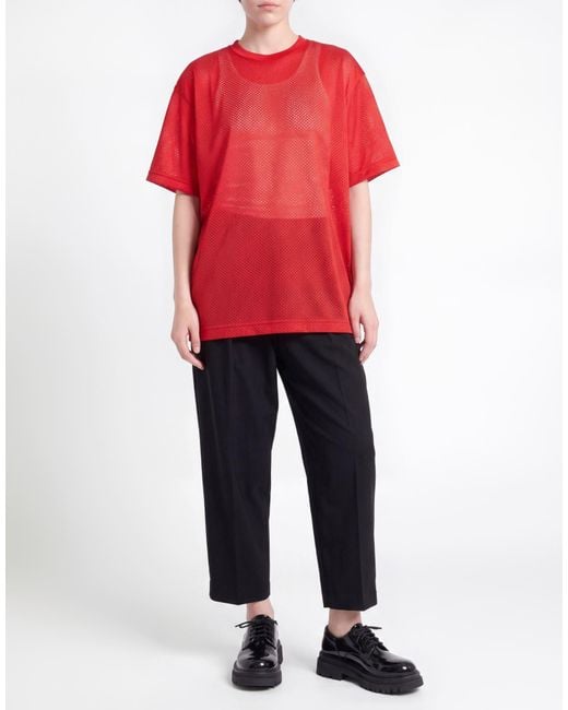 Comme des Garçons Red T-Shirt Polyester
