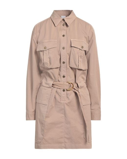 Pinko Natural Mini Dress Cotton, Elastane
