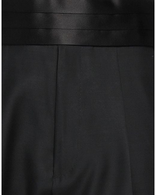 DSquared² Black Pants Virgin Wool, Silk for men