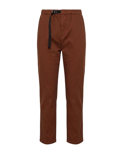 White Sand Brown Pants Cotton, Elastane