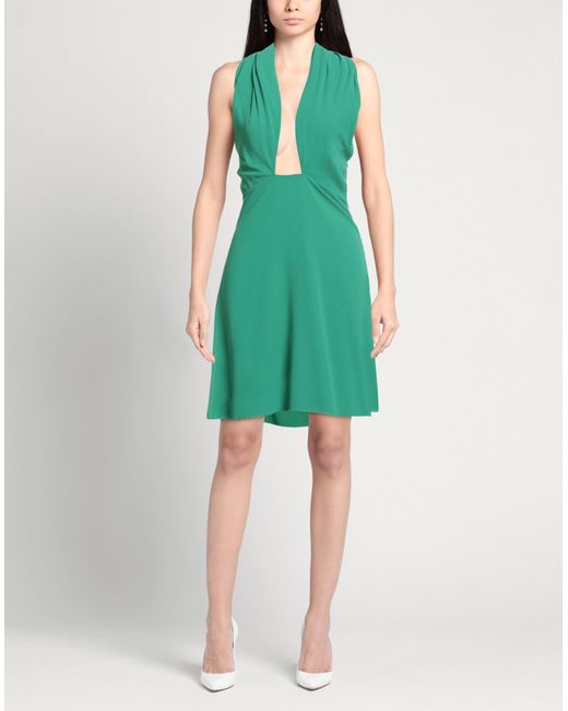 Rebel Queen Green Mini Dress Polyester