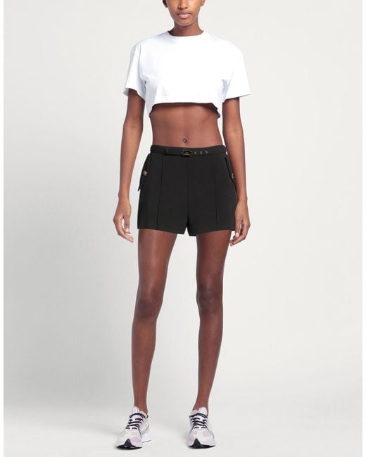 Elisabetta Franchi Black Shorts & Bermuda Shorts Polyester, Elastane