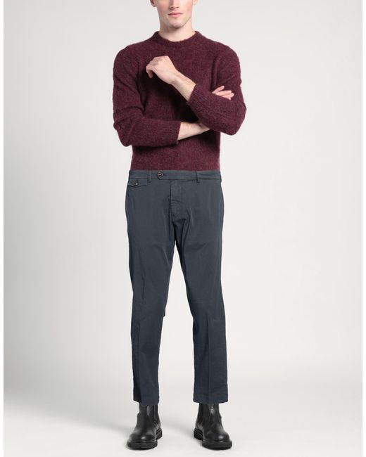 Cruna Blue Pants Cotton, Elastane for men