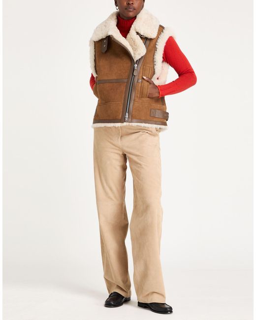 Hogan Brown Shearling- & Kunstfell