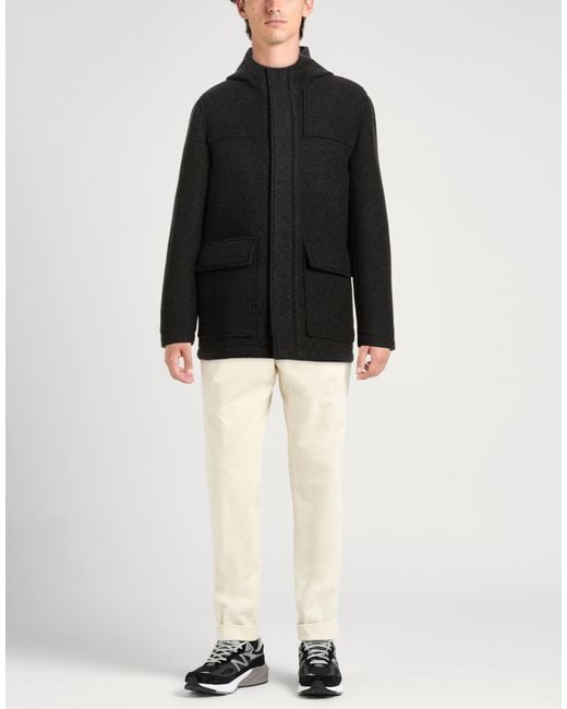 Manuel Ritz Black Coats for men