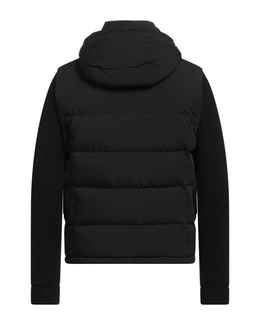 Moorer Black Puffer Polyamide, Polyurethane for men