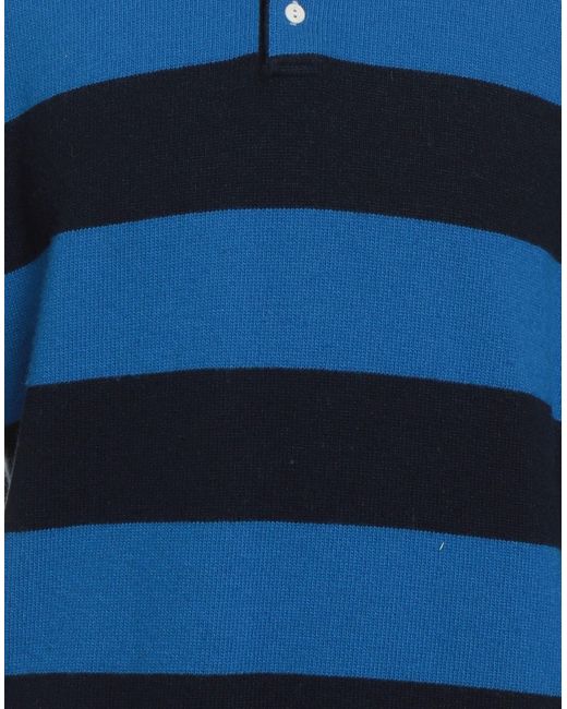 Mc2 Saint Barth Blue Sweater Wool, Viscose, Polyamide, Cashmere for men