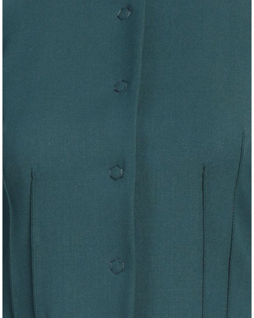 Patrizia Pepe Green Jacket Polyester, Virgin Wool, Elastane