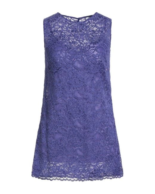 Dolce & Gabbana Purple Mini Dress Viscose, Polyamide