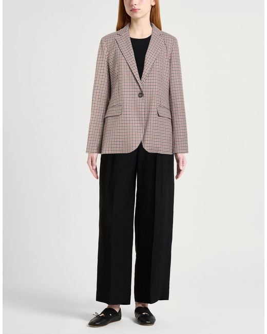 Ottod'Ame Brown Blazer Polyester, Viscose, Elastane