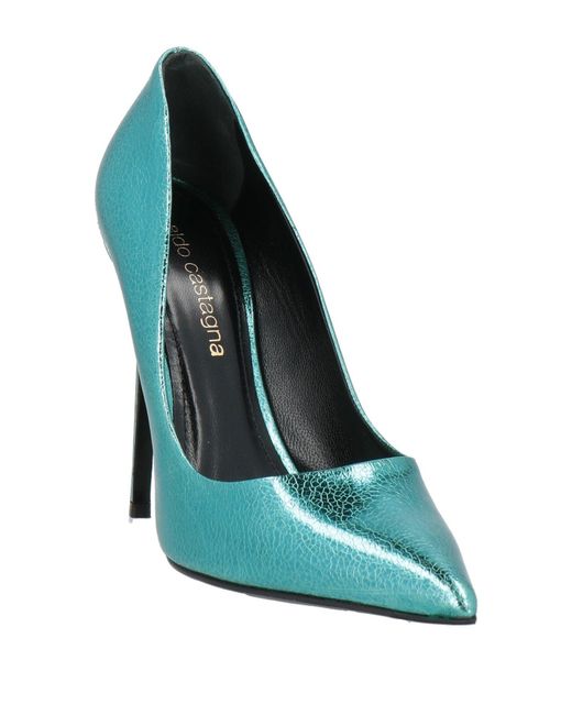 Aldo Castagna Green Pumps Leather