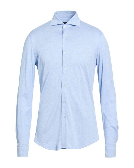Paul & Shark Blue Shirt Cotton for men