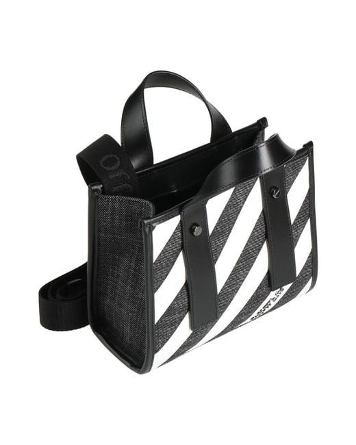 Off-White c/o Virgil Abloh Black Handbag Cotton, Calfskin