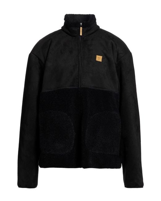 WOC WRITING ON COVER Black Jacket Polyester for men